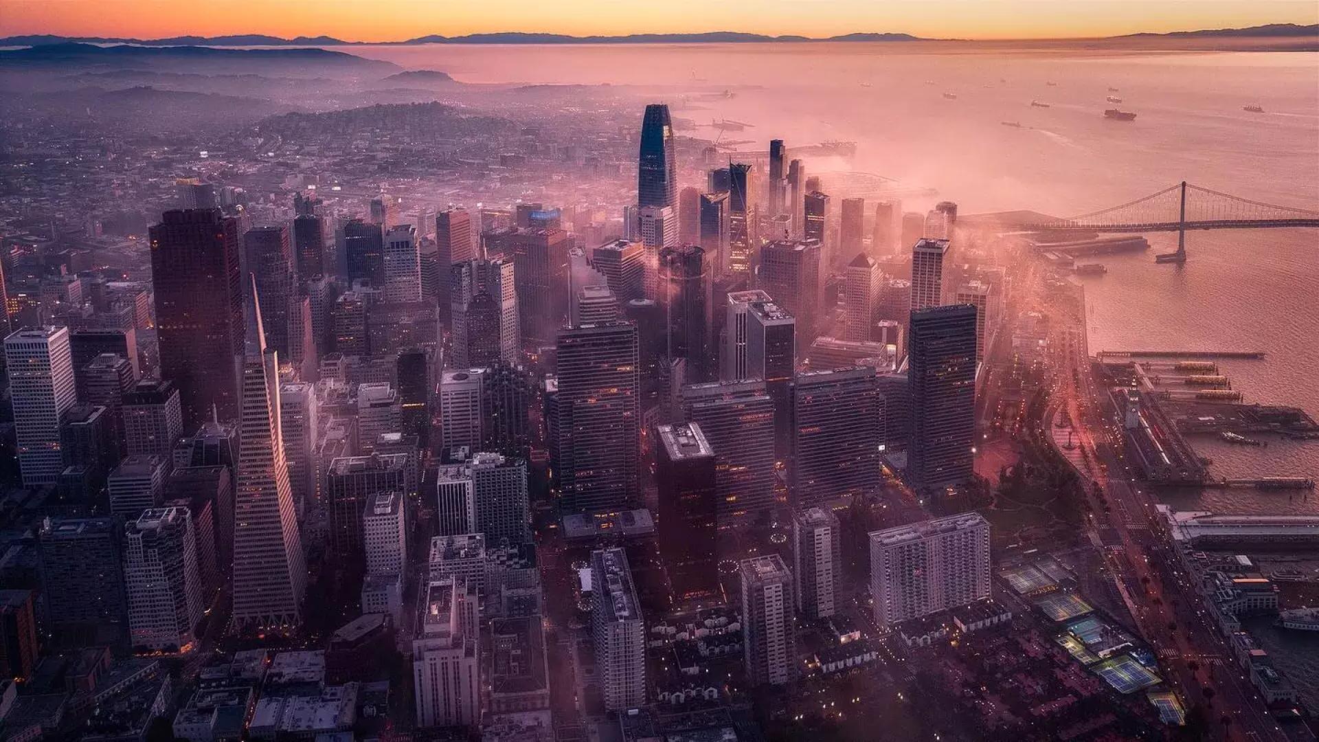 San Francisco at dusk